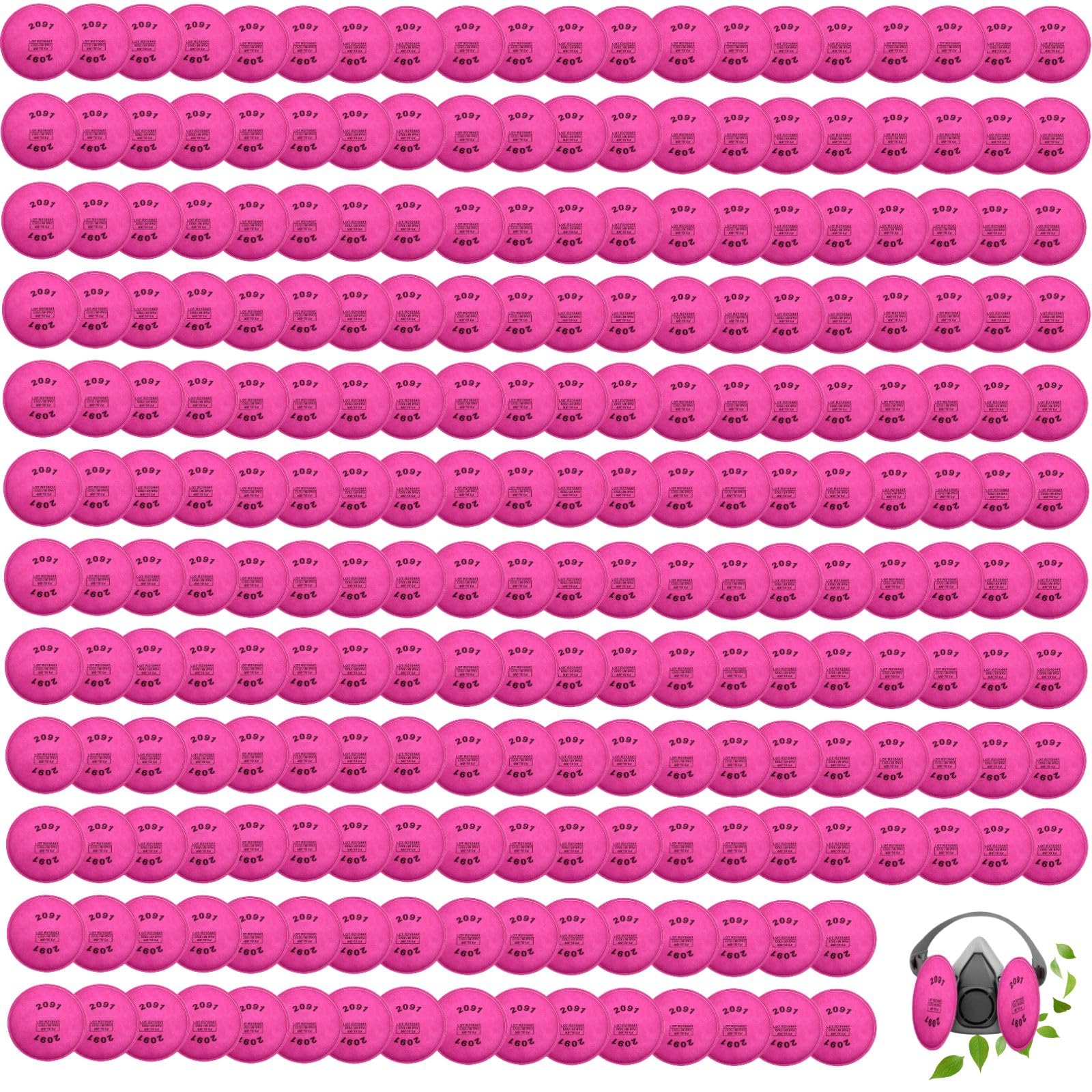 400Pcs(200Pack) 2091 Particulate Filter,Replacement for 6000 6200 6800 7000 FF-4 Item 2091 Filters,Use for Against Dust,Torch Cutting,Chemicals