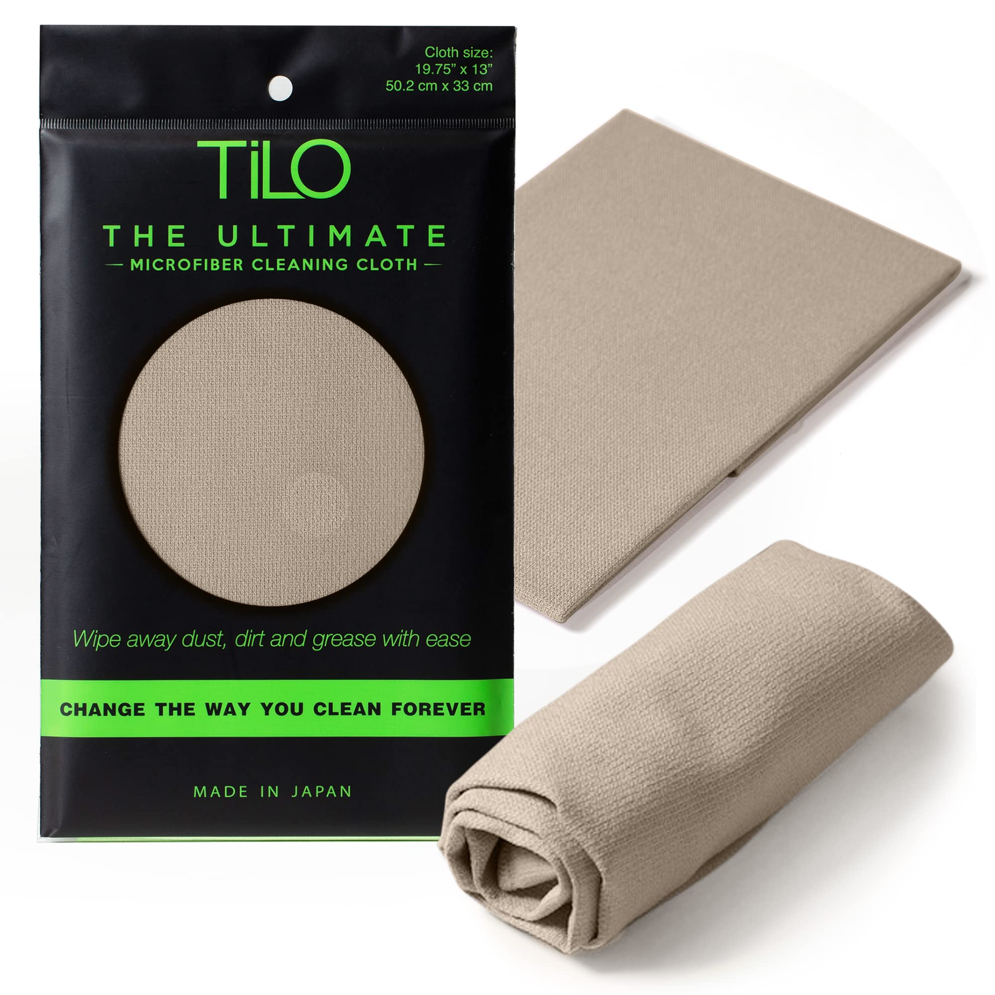 TiLO Microfiber Cleaning Cloth – 19 x 13-inch Microfiber Cleaning Cloths – Ultra-Absorbent and Reusable – Soft Polishing Cloth for Dust, Grease, Dirt