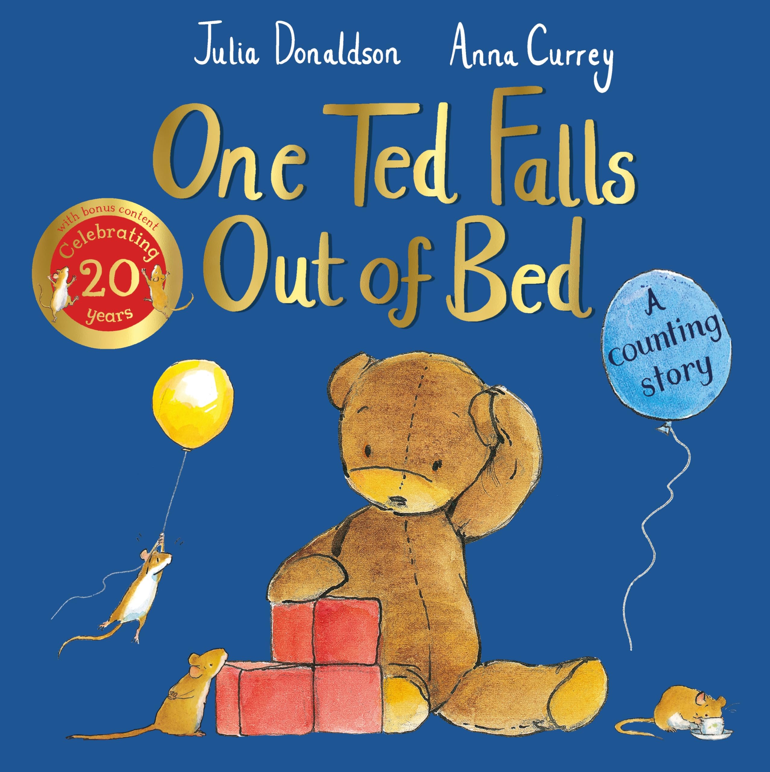Julia Donaldson One Ted Falls Out of Bed 20th Anniversary Edition Paperback Book