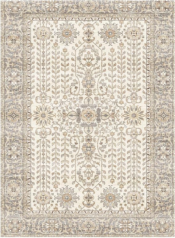 phonzenuo 7x9 Area Rugs Cream Home & Kitchen