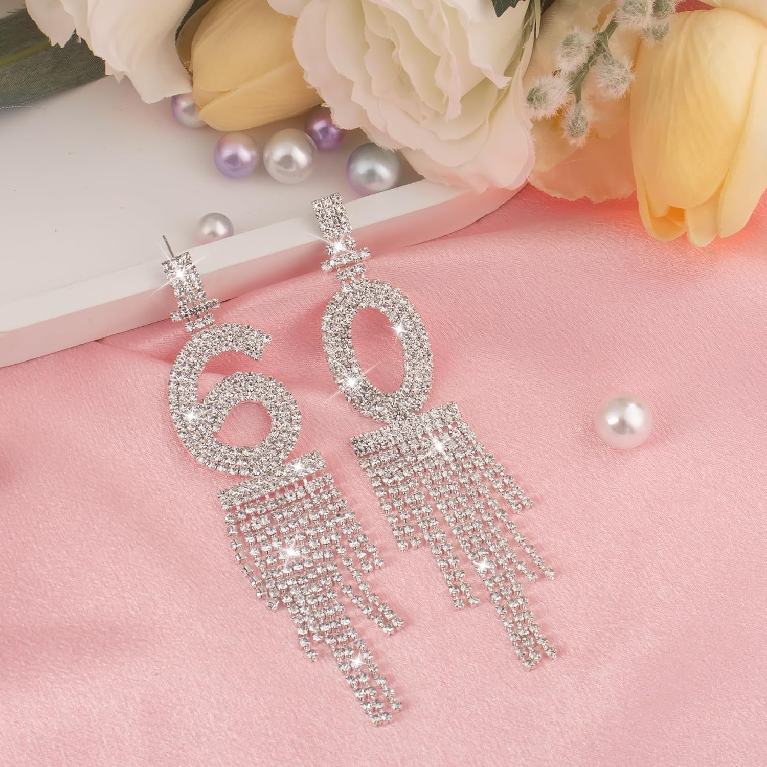 Birthday Earrings, Birthday Outfit for Women Earrings with Long Tassel for Birthday Decorations, Gifts Ieda for Women - Image 3