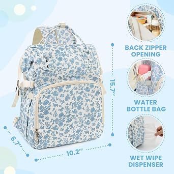 Diaper Bag Backpack,Baby Diaper Bag for Mom,Large Capacity Travel Nappy Bag