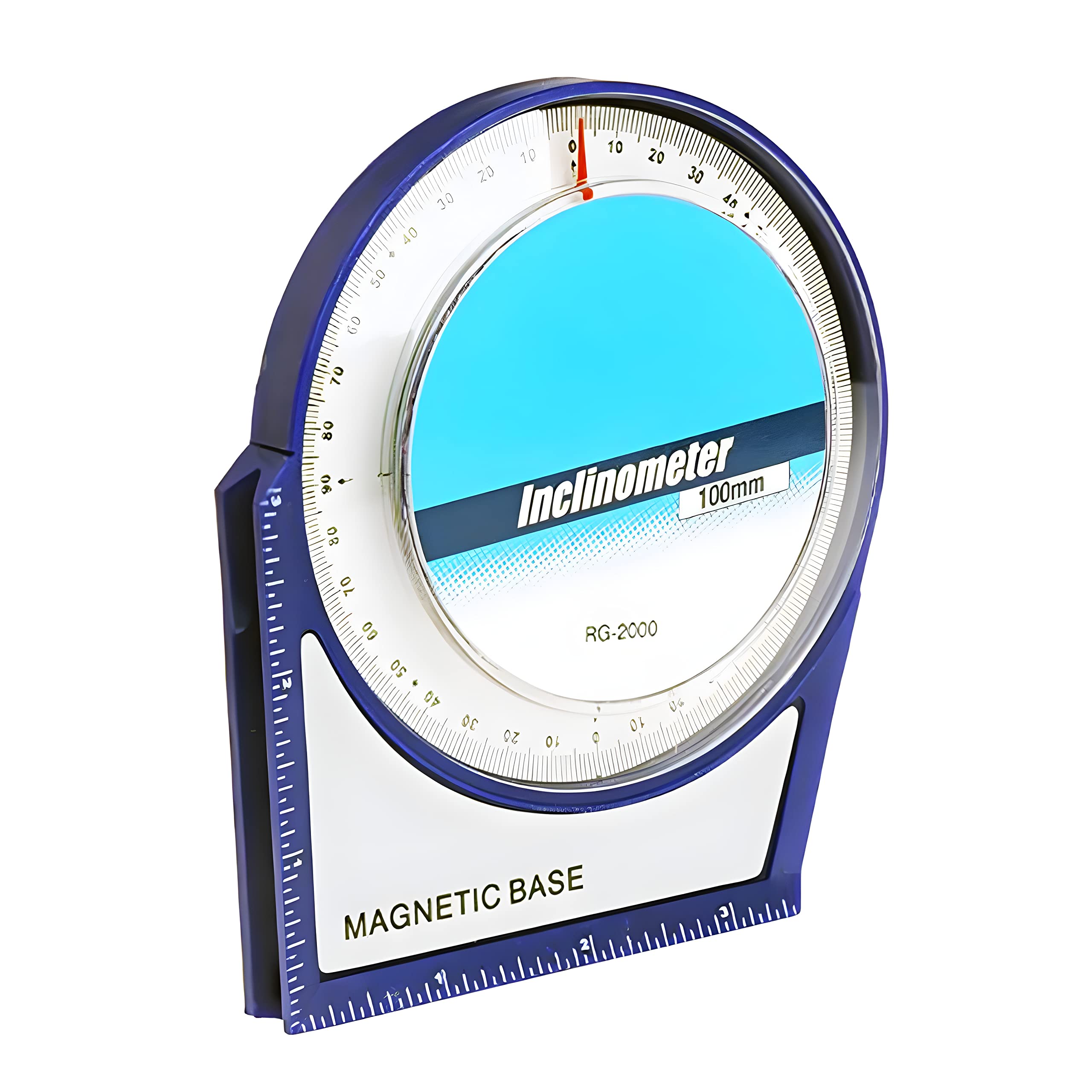 Aluminium Angle Finder Magnetic Base, 4-1/8-inch, Blue