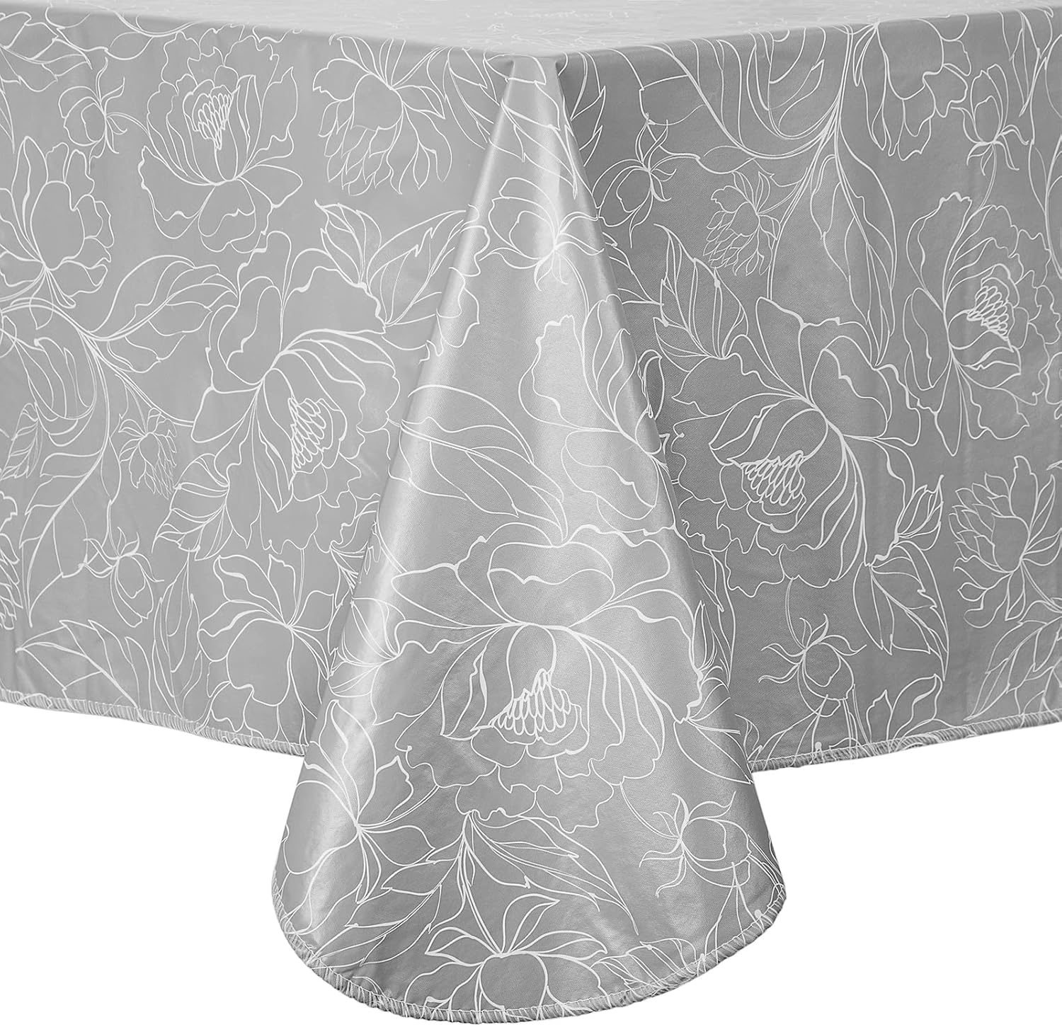 Spring rain Heavy Duty Vinyl Waterproof PVC Tablecloth with