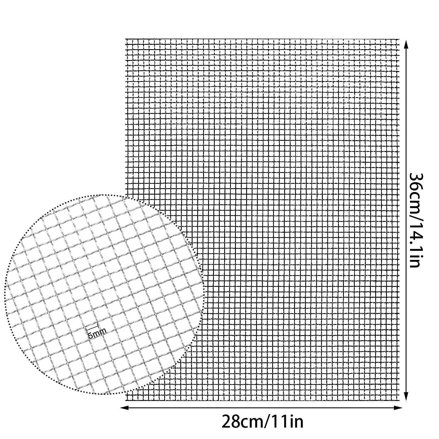 HYHMJ-304 Grillage Inox Polyvalent 10 Mesh Maille De Rongeur