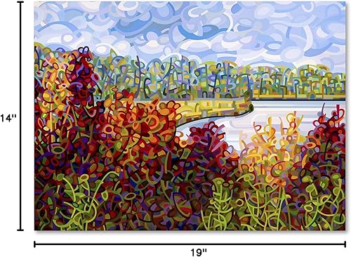 Miniatura 7 de Trademark Fine Art Summers End by Mandy Budan - Colgante de pared, 14 x 19 pulgadas