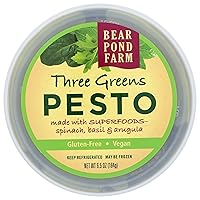Algopix Similar Product 17 - BEAR POND FARM 3 Greens Pesto, 6.5 OZ