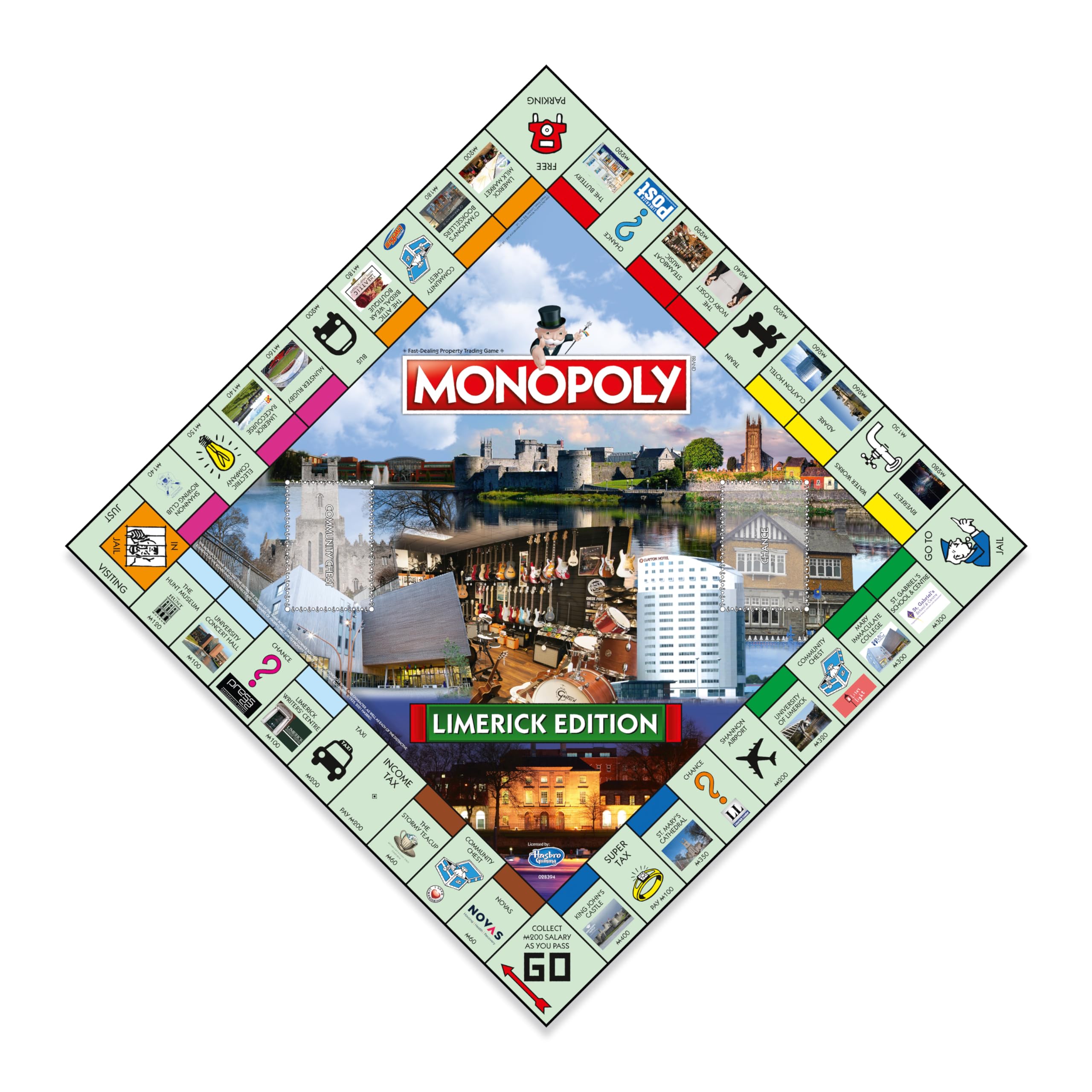 Winning Moves Limerick Monopoly Board Game, Advance to Limerick Writer's Centre - Image 3