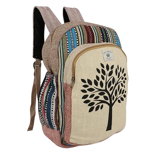 Vanya Handicraft Collection's New Himalyan Hemp Laptop Bag Backpack/Traveller Bag, A Great Product (Tree Desiged)