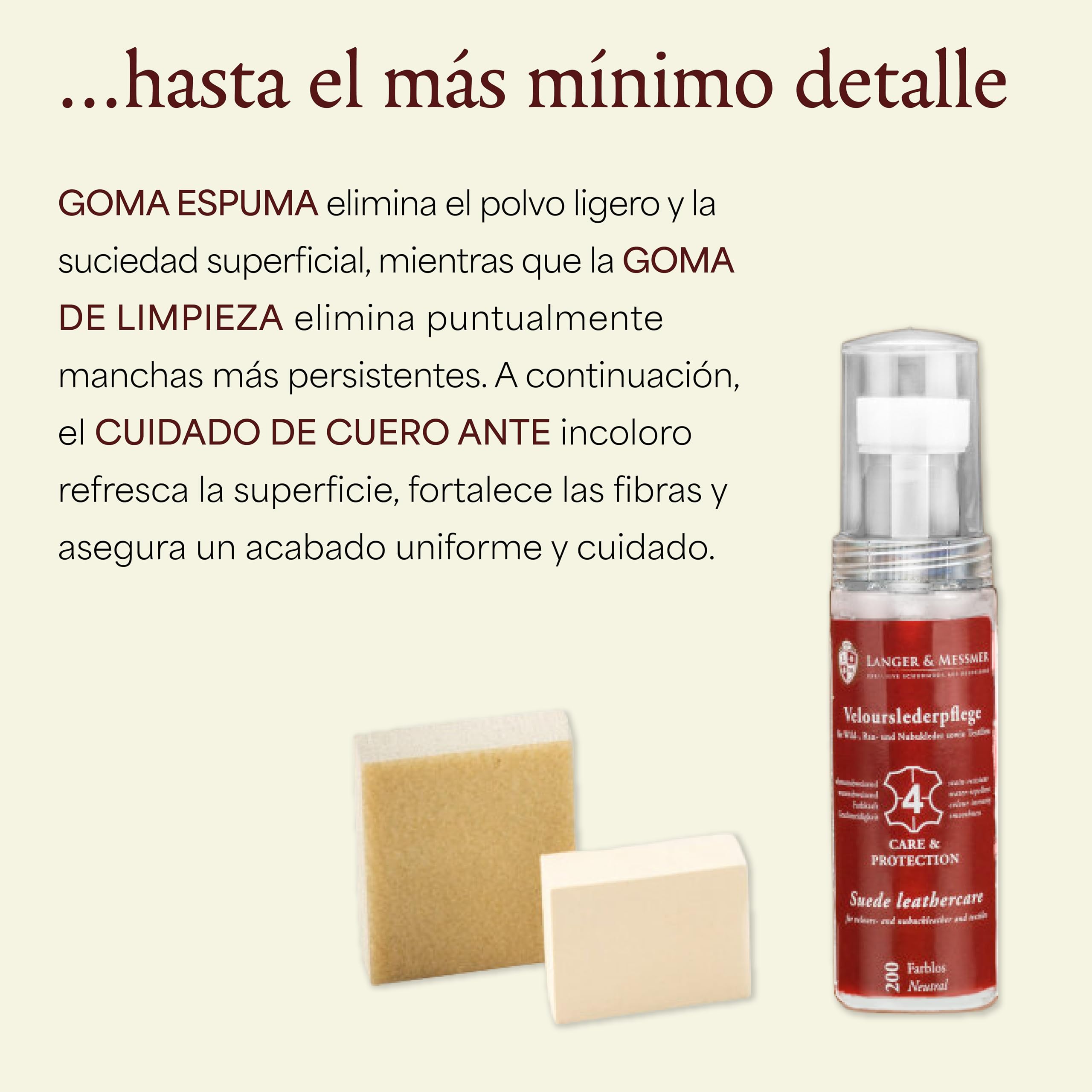 Langer & Messmer caja limpieza zapatos de alta calidad sin contenido o con set de cuidado de varias piezas con cremas para el cuidado, cepillos para zapatos y paños de algodón modelo Mannheim