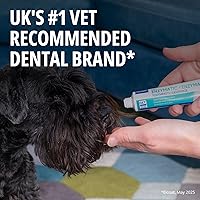 Vista 5 de Virbac C.E.T. Kit de higiene bucal para gatos y perros Juego de 3 piezas con cepillo de dientes de doble extremo, cepillo de dedos y sabor a aves