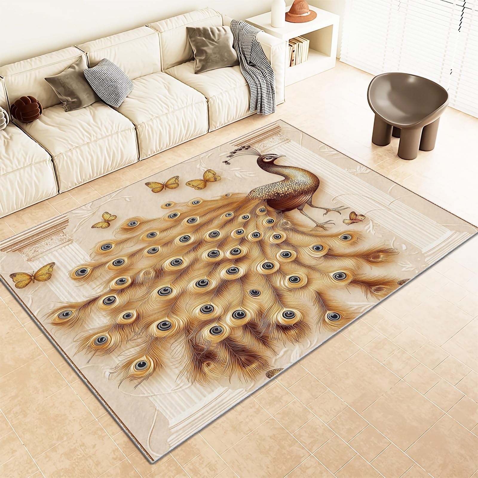 Tapis de salon antidérapant pour protéger les parquets