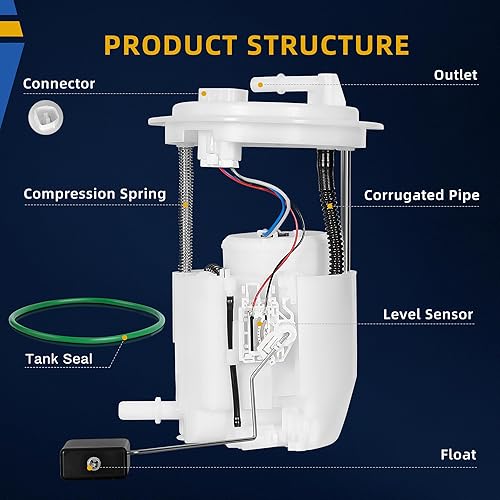 Miniatura 31 de DWVO Bomba de combustible compatible con Jeep Wrangler JK 2009 2010 2011 2012 2013 2014 2015 2016 2017 2018 V6 3.8L 3.6L