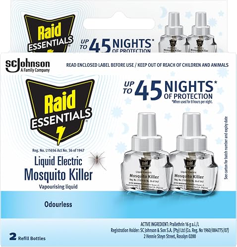 Raid Essentials Liquid Electric Mosquito Killer Twin Refill