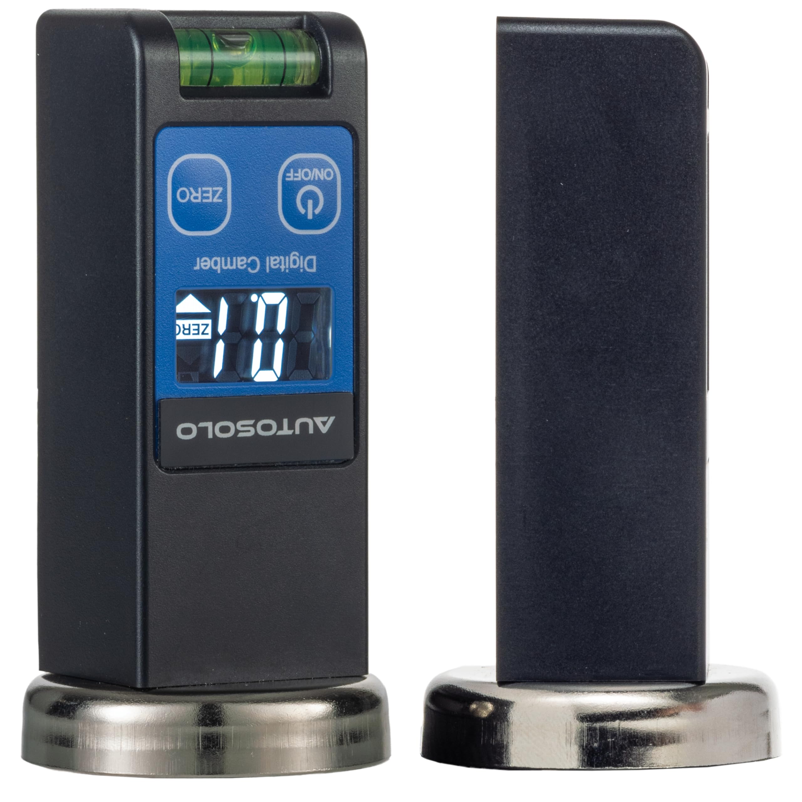 Medidor Digital de Camber y Caster con Pantalla LCD y Base Magnética. Alineación de Ruedas en Casa, Rango de -90° a +90°