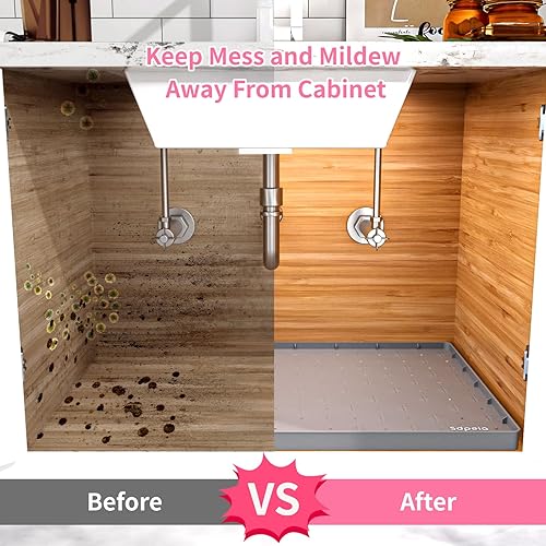 Miniatura 6 de Tapetes para debajo del fregadero, tapete para debajo del fregadero, tapete pequeño para debajo del fregadero, tapete pequeño con orificio de