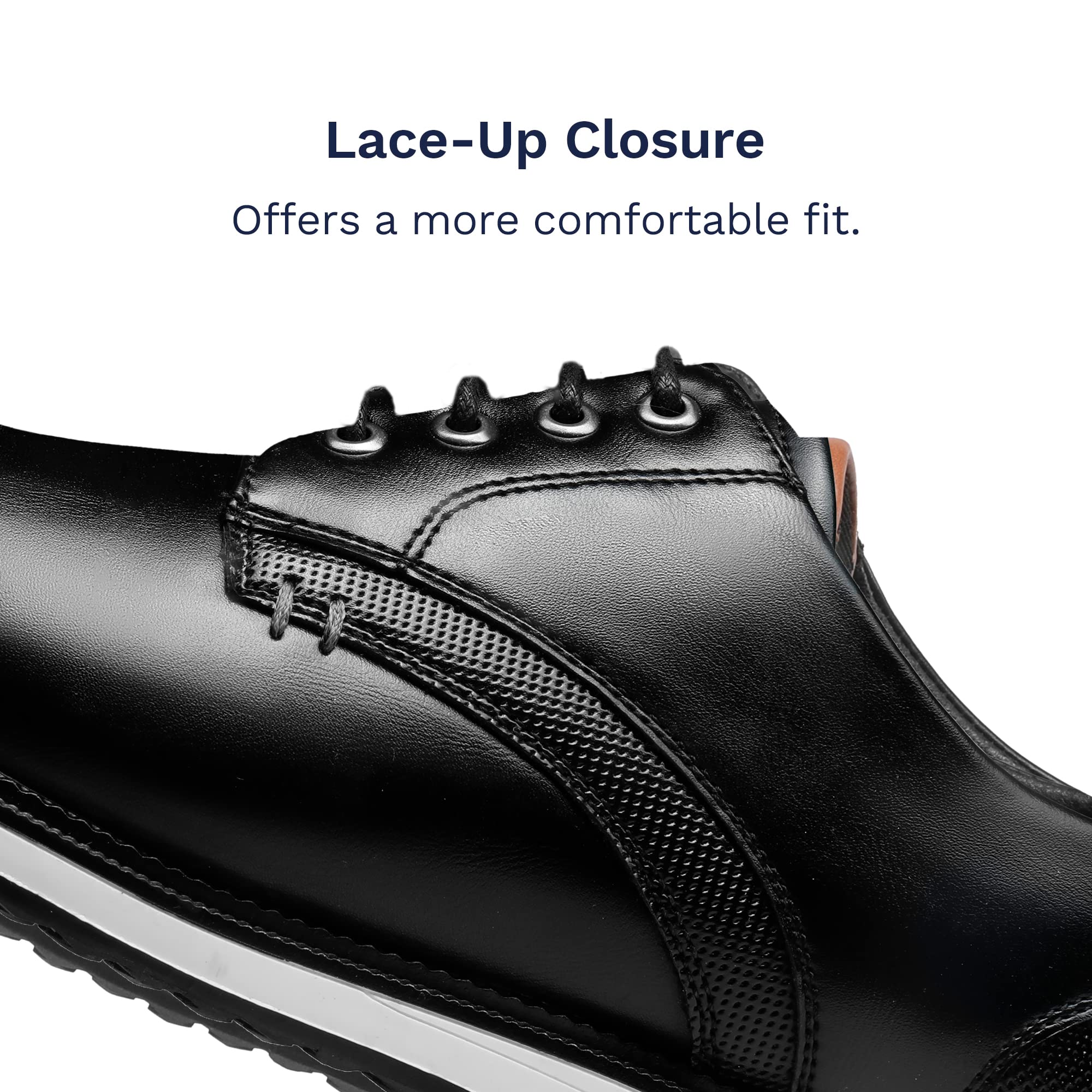 Bruno Marc Chaussures Hommes Robe Costume Oxford Derby Chaussures à Lacets pour Mariage Travail Fête SBOX2225M-E