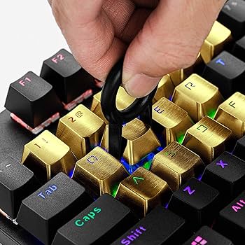 Amazon.co.jp: Qupei メタルキーキャップ OEM (12キー) FPS/MOBA