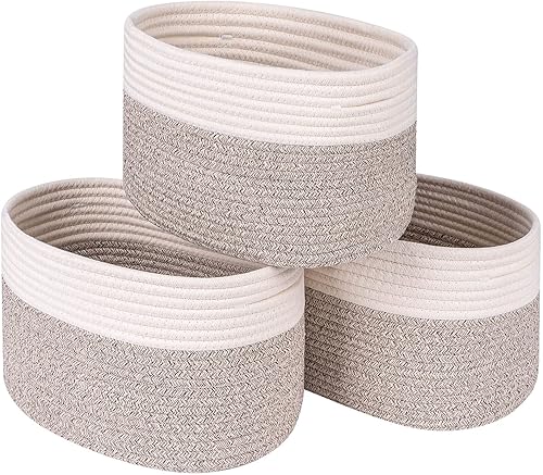 Miniatura 9 de CubesLand Cestas organizadoras de almacenamiento de juguetes para estantes o estantes, cesta tejida para organizar, cesta de decoración para sala de