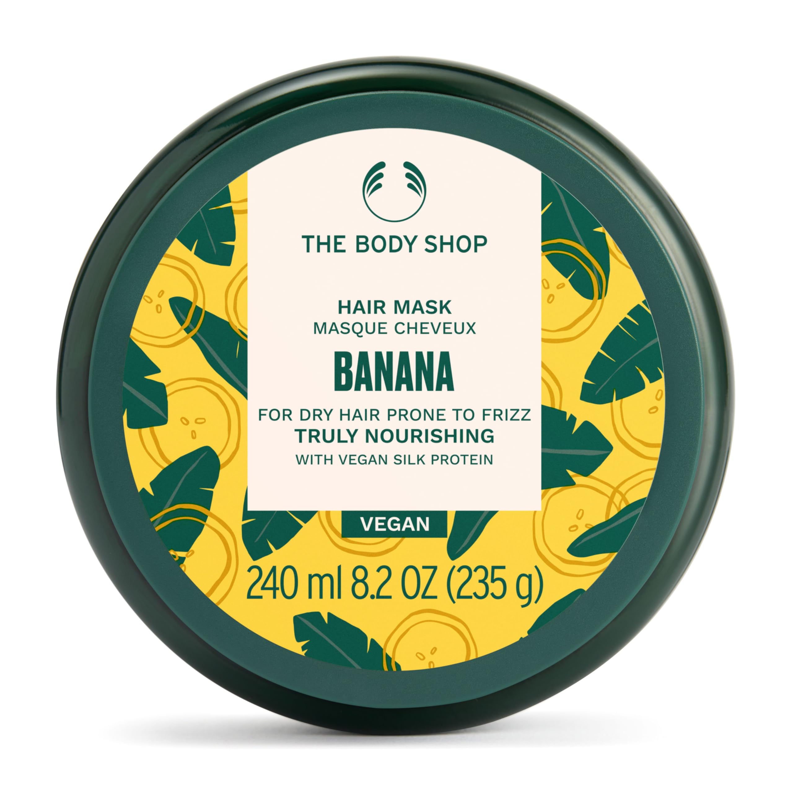 The Body Shop Banana Truly Nourishing Hair Mask, 8.2 Fl Oz (Vegan)