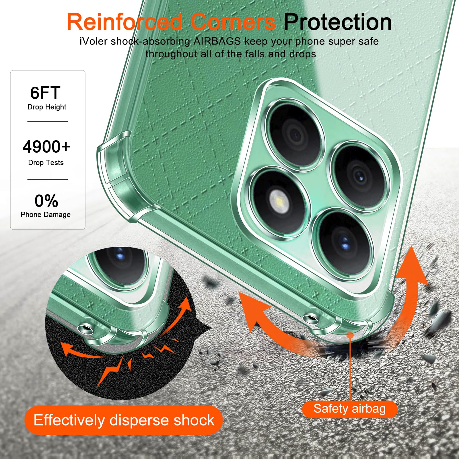 Holilo Cover +2 Pezzi Vetro Temperato Pellicola per Honor X5C Plus 4G, Anti-graffio Antiurto Tocco Morbido Protezione Custodia Protettiva Durezza 9H Pellicola Protettiva Holilo Cover +2 Pezzi Vetro Temperato Pellicola per Honor X5C Plus 4G, Anti-graffio Antiurto Tocco Morbido Protezione Custodia Protettiva Durezza 9H Pellicola Protettiva