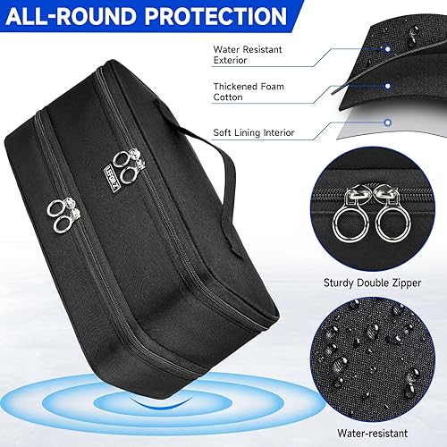 Miniatura 4 de Estuche de transporte de viaje compatible con Shark FlexstyleFlexFusionSecador de pelo, bolsa de almacenamiento de herramientas calientes de doble