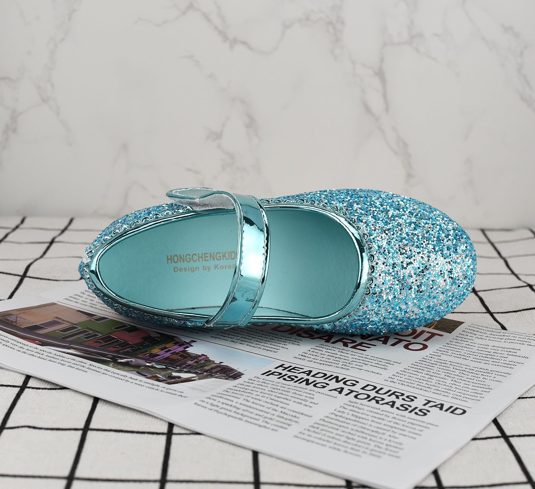 Zapatos Princesa Glitterate para Niña, Zapatos Cosplay con Lentejuelas Elegantes para Fiesta Ceremonia