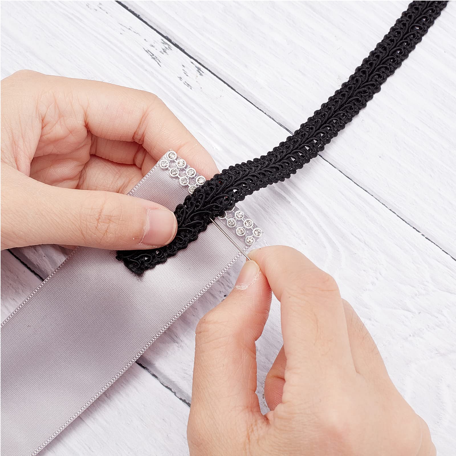 Nastro Pizzo Millepiedi 10 Yards - Treccia Decorativa 3/8 Pollici Per Cucito E Artigianato - Foto 3