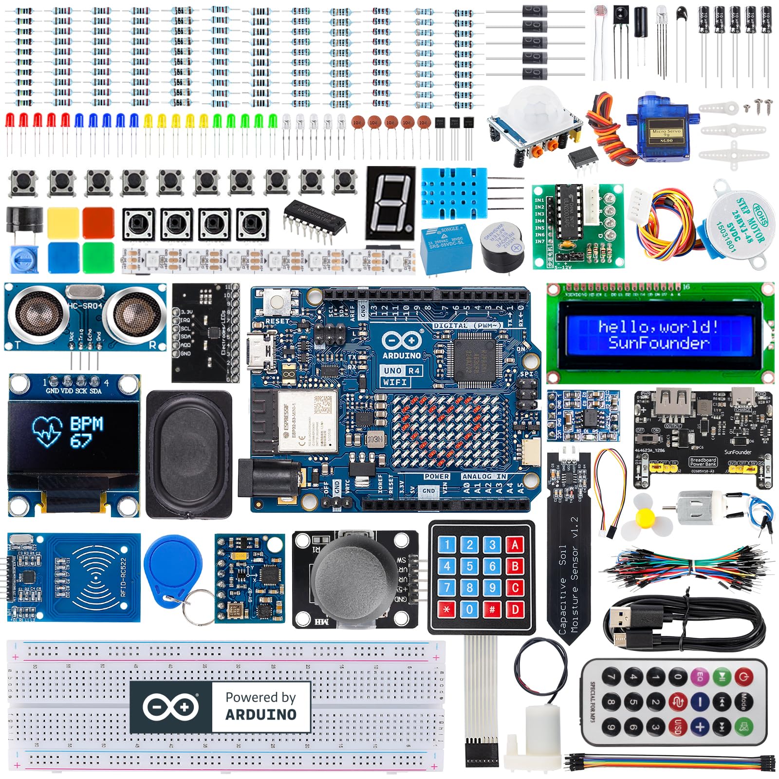 SunFounder Elite Explorer Kit - Arduino Uno R4 WiFi -1