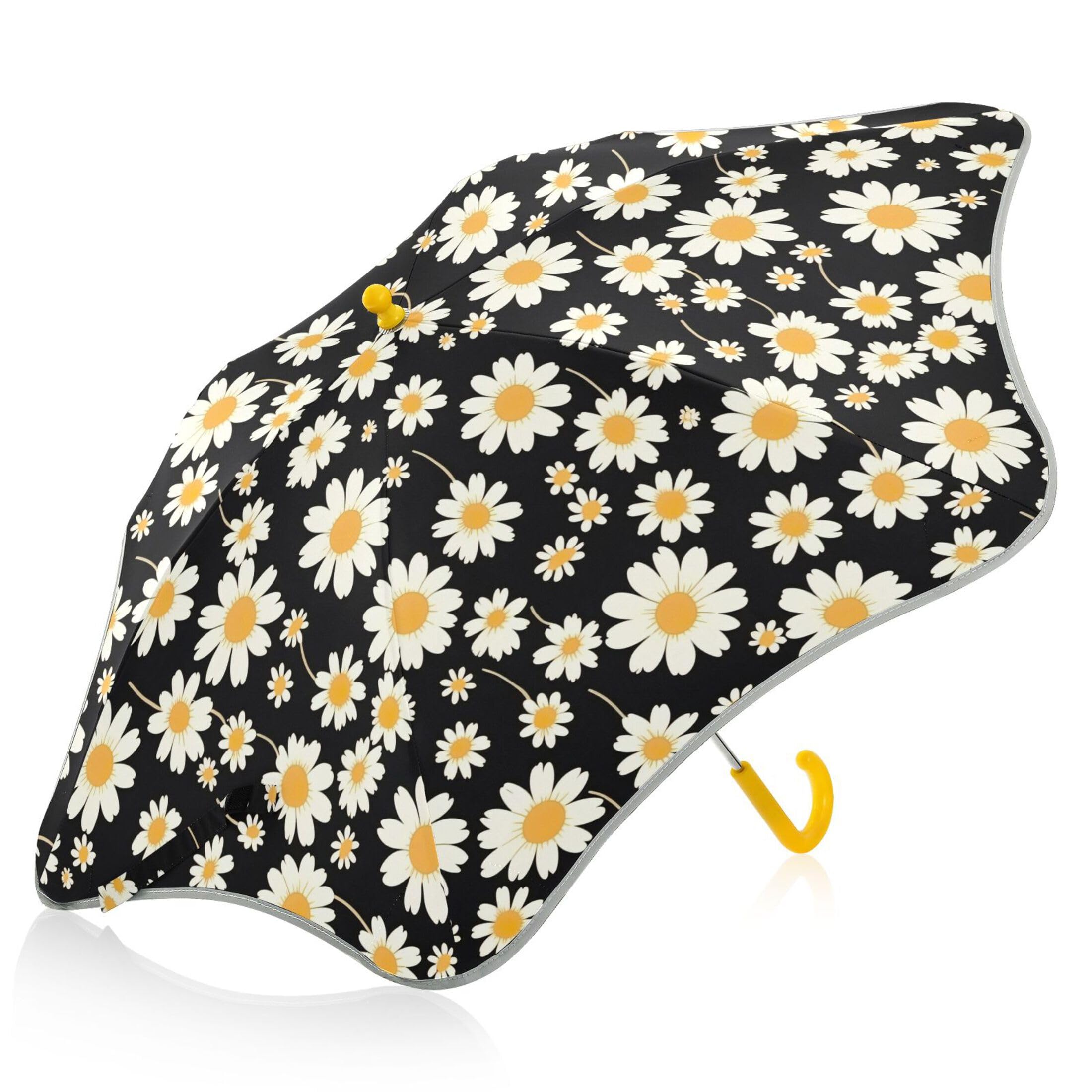 Ombrello carino con margherite per bambini, facile da aprire e chiudere, ombrello UV per bambini, Margherite carine, Taglia unica