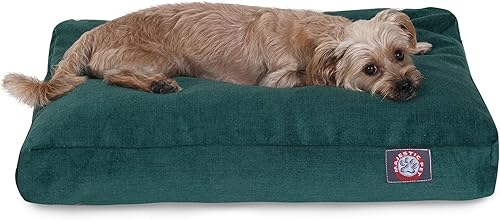 Miniatura 20 de Majestic Pet Villa - Cama rectangular para perro, lavable, cama antideslizante y cómoda para mascotas, cama de jaula con funda extraíble lavable,