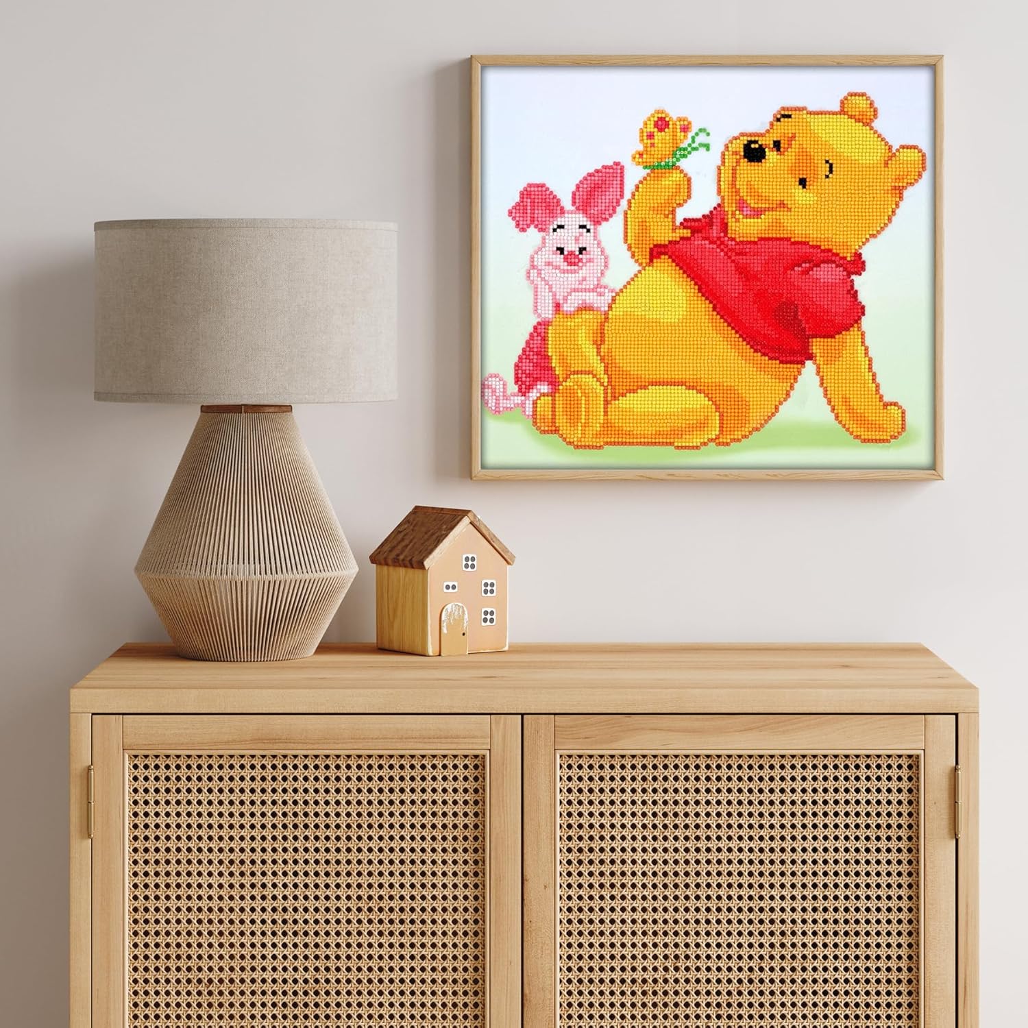 DIAMOND DOTZ Disney Winnie The Pooh with Piglet Diamond Painting Kits for Adults - Diamond Art Kits a Relaxing Creative Craft Kit with Dotz Gems 14x10