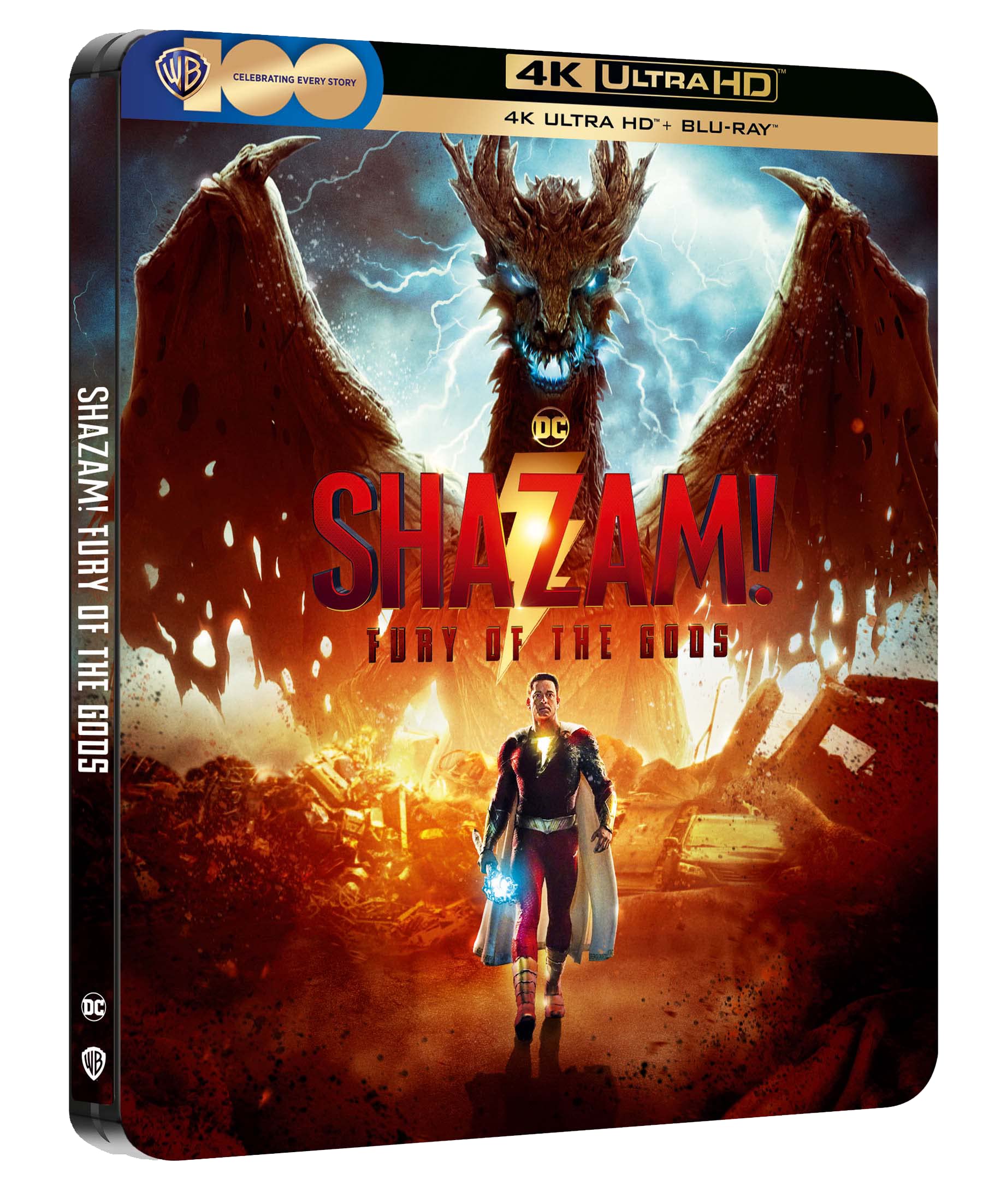 SHAZAM! 2 - FURIA DEGLI DEI STEELBOOK 1 (4K Ultra HD + Blu-Ray)