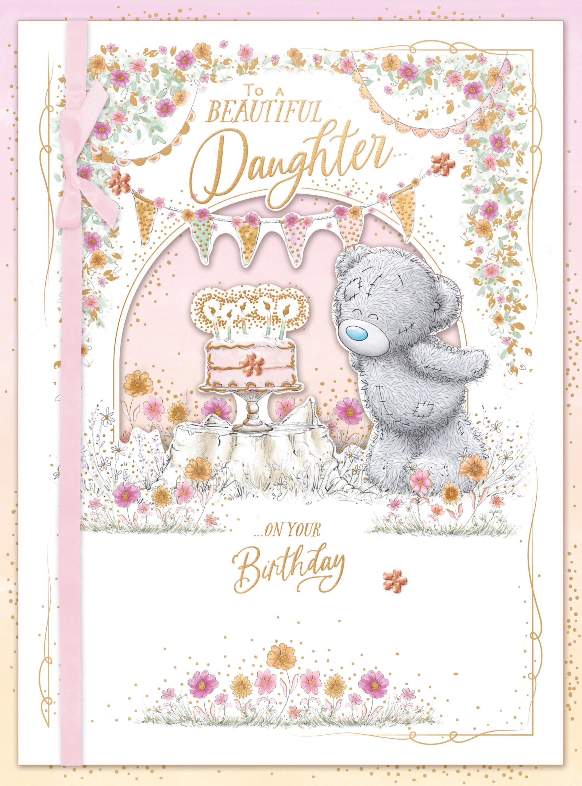 Me To You Tatty Teddy Daughter Birthday Boxed Handmade Card