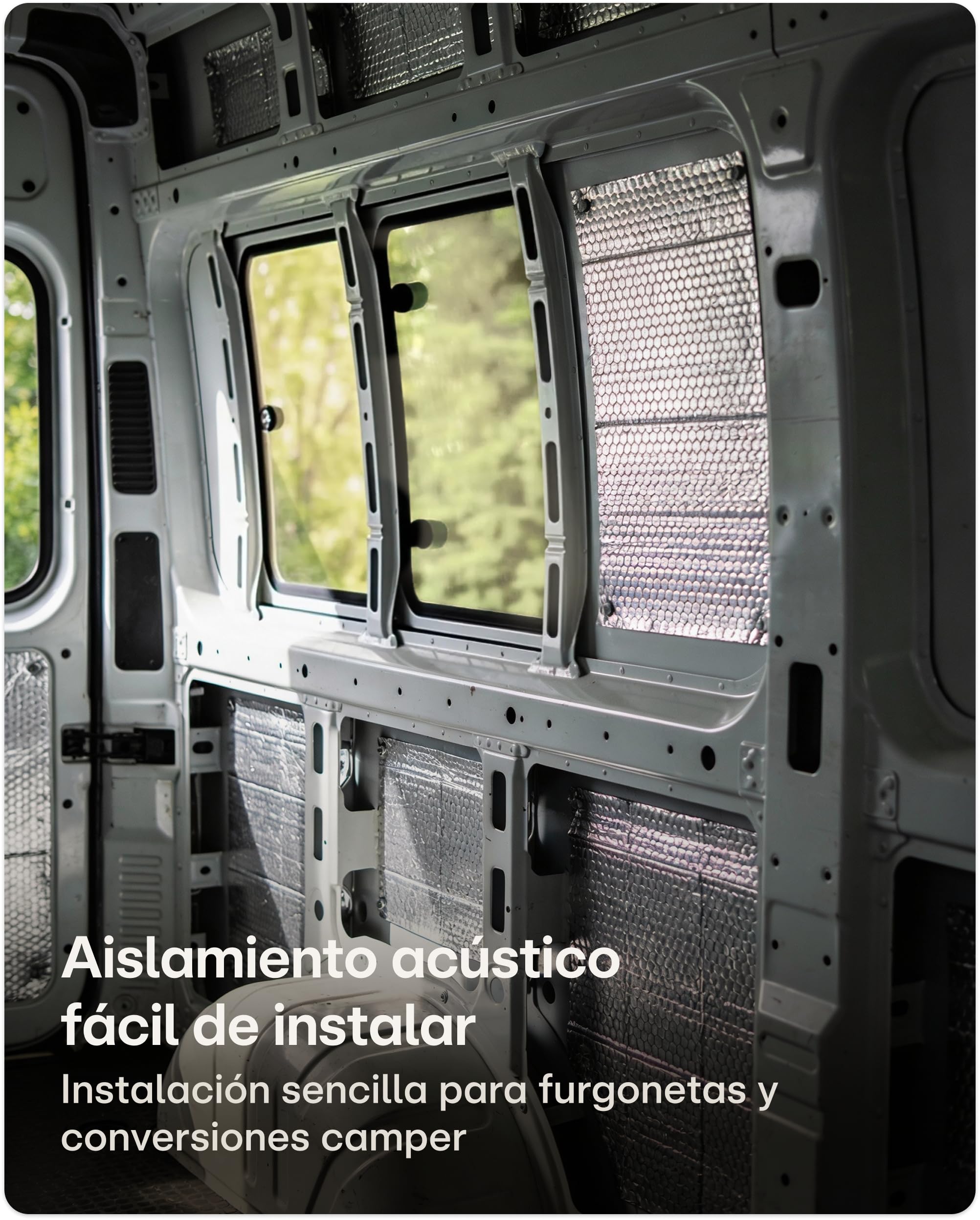 Praknu Placas Insonorizantes para Automóviles 2 mm – 40 × 500 cm, Alfombrilla Antivibración de Caucho Butílico Autoadhesiva – para una Cabina más Silenciosa y una Mejor Acústica