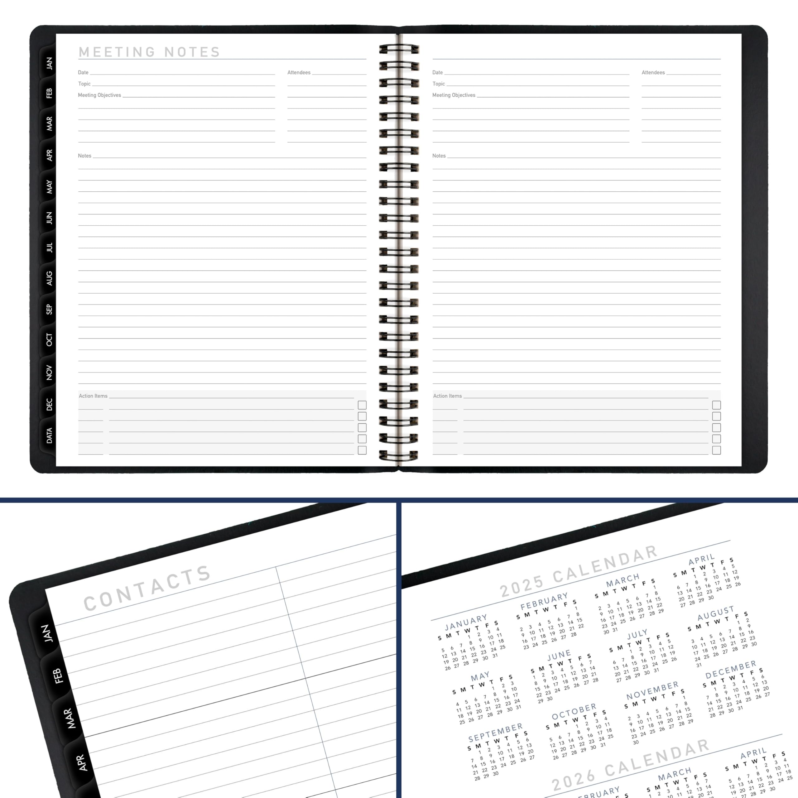 AT-A-GLANCE Agenda 2026, mensile, 17,8 x 22,2 cm, media, contemporanea, nera (70120X0526)