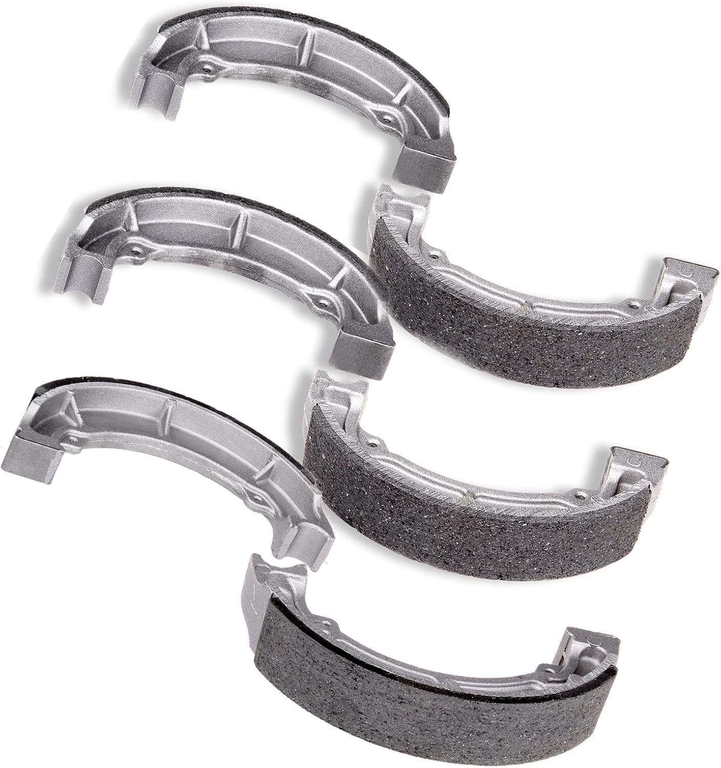 OCPTY 705 706 Carbon Fiber Brake Shoes Fit for 1986-1988 for Kawasaki KLF185 Bayou, 1988-2002 for Kawasaki KLF220 Bayou, 2003-2010 for Kawasaki KLF250 Bayou