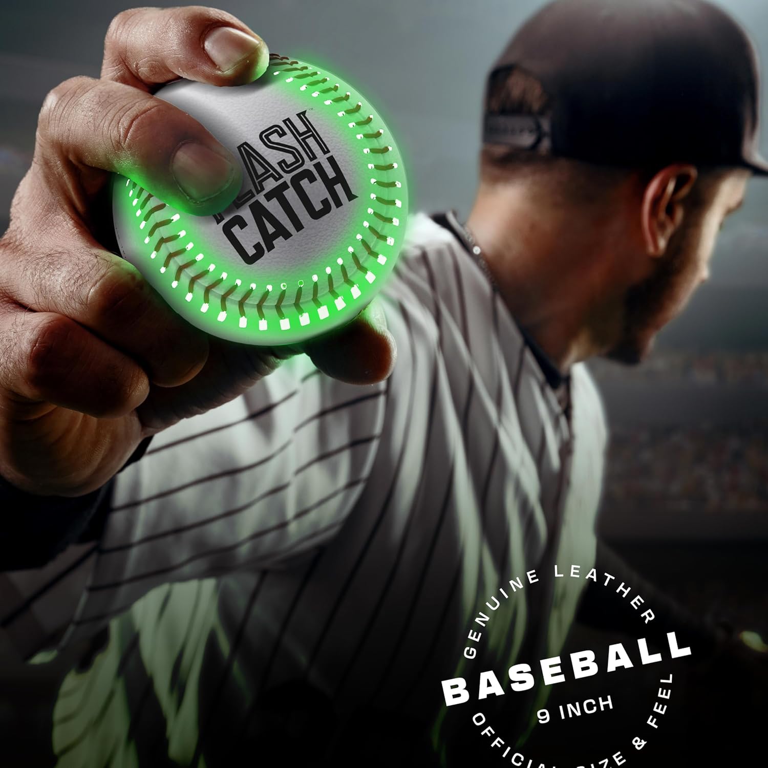 FlashCatch Rechargeable Light Up Baseball - Sports Gifts for Boys - Ball Accessories Gear Gift Ideas for Teenage Boy - Glow in Dark Balls - Cool Stuff for Teen Kids Age 8, 9, 10, 11, 12, 13, 14 Year