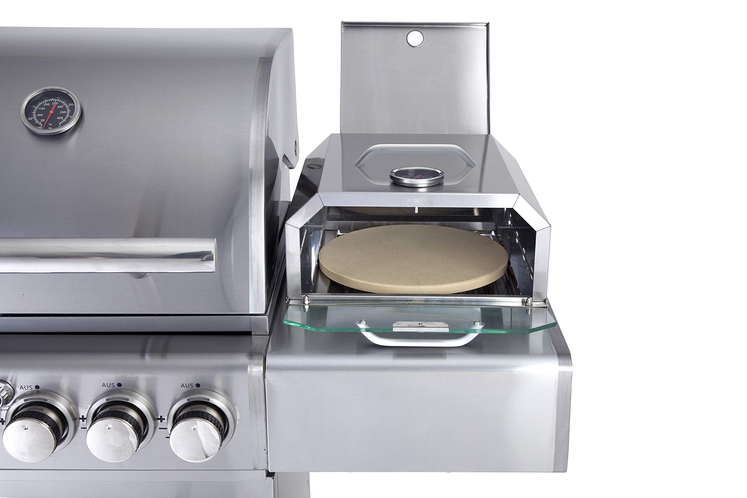 ALL'GRILL Pizzaboxx eckig für das Seitenkochfeld des Gas-Grills