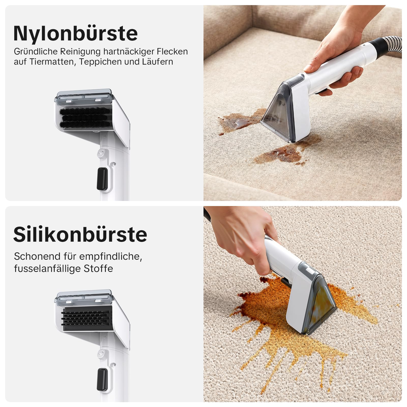 Lubluelu Polsterreiniger Gerät, 1400 W, 20kPa, erhitzt Wasser in 10 Sek.