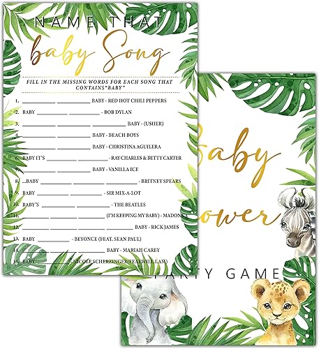 Miniatura 8 de 30 juegos de baby shower florales bohemios con 1 tarjeta de respuesta (5 x 7 pulgadas), 2 juegos de doble cara - Oh Baby True o False & Baby Bingo