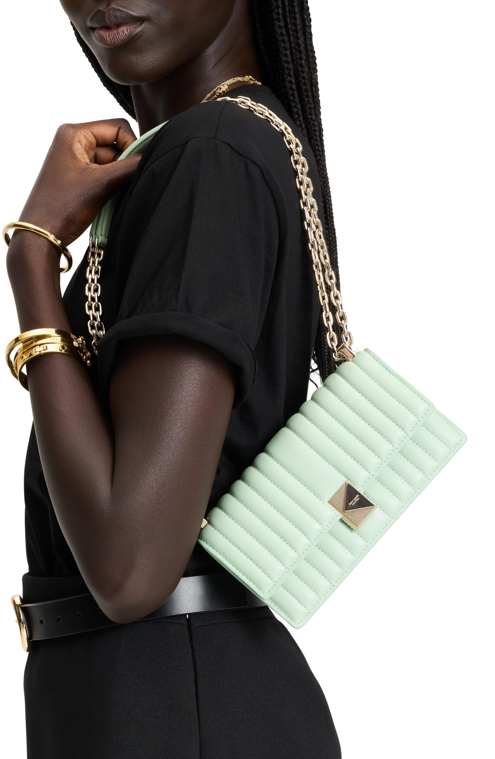 kate spade new york Deco Mini Leather Flap Chain Crossbody