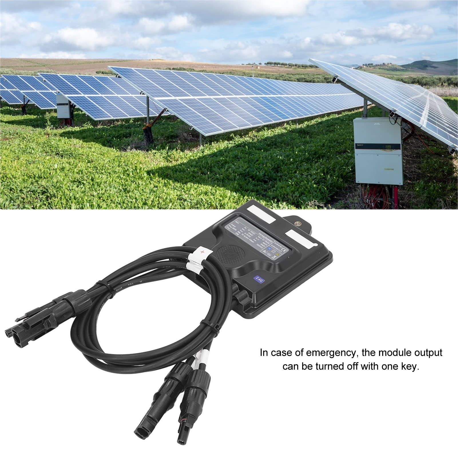 Ottimizzatore Solare, MPPT 650W Ottimizzatore di Potenza Fotovoltaico Fotovoltaico Protezione da Sovraccarico Accessorio Monitoraggio del Livello del Modulo per di