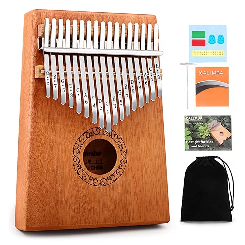 Kalimba Thumb Piano, YUNDIE Portable 17 Keys Mbira Finger Piano