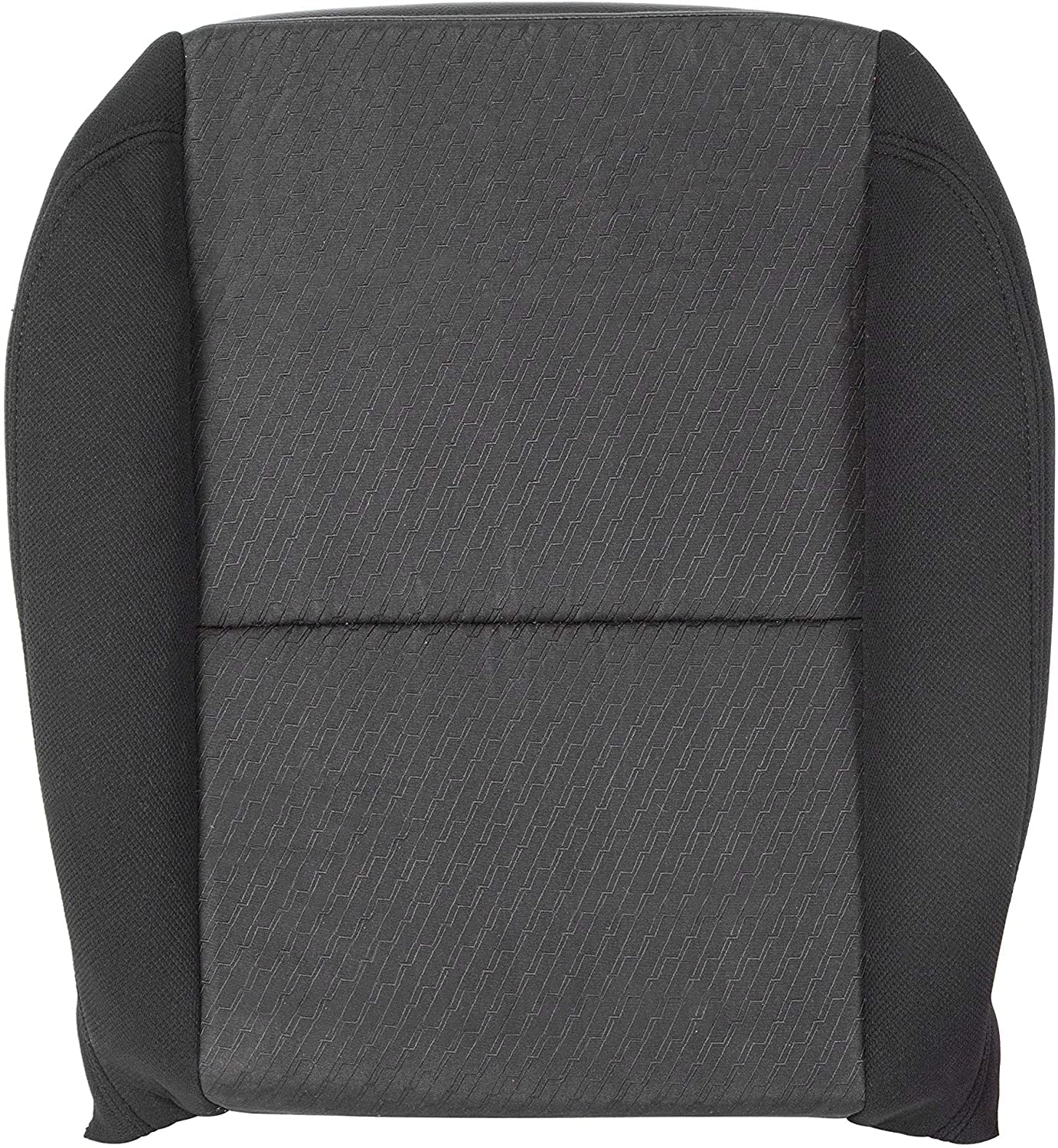 HECASA Bottom Seat Cover Driver Side Compatible with 2007-2014 Chevy Silverado 1500 2500HD 3500HD Front Black Driver Cloth Seat Cover Only