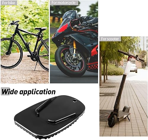 Miniatura 6 de 8 piezas de almohadilla de soporte de motocicleta para motocicleta, placa de soporte antideslizante, accesorio de estacionamiento para césped al