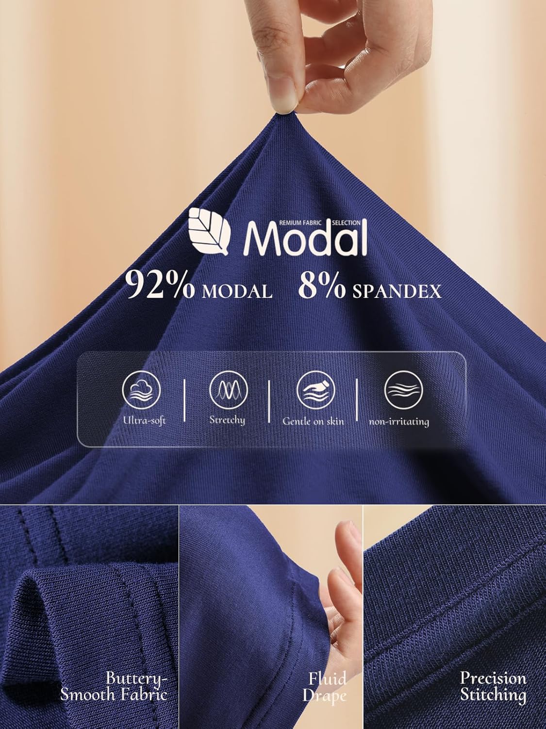 Motarto Women's 2 Piece Lounge Sets Short Sleeve Slim Fit Foldover Flare Pants Crop Top Casual Loungewear PJ - Image 5