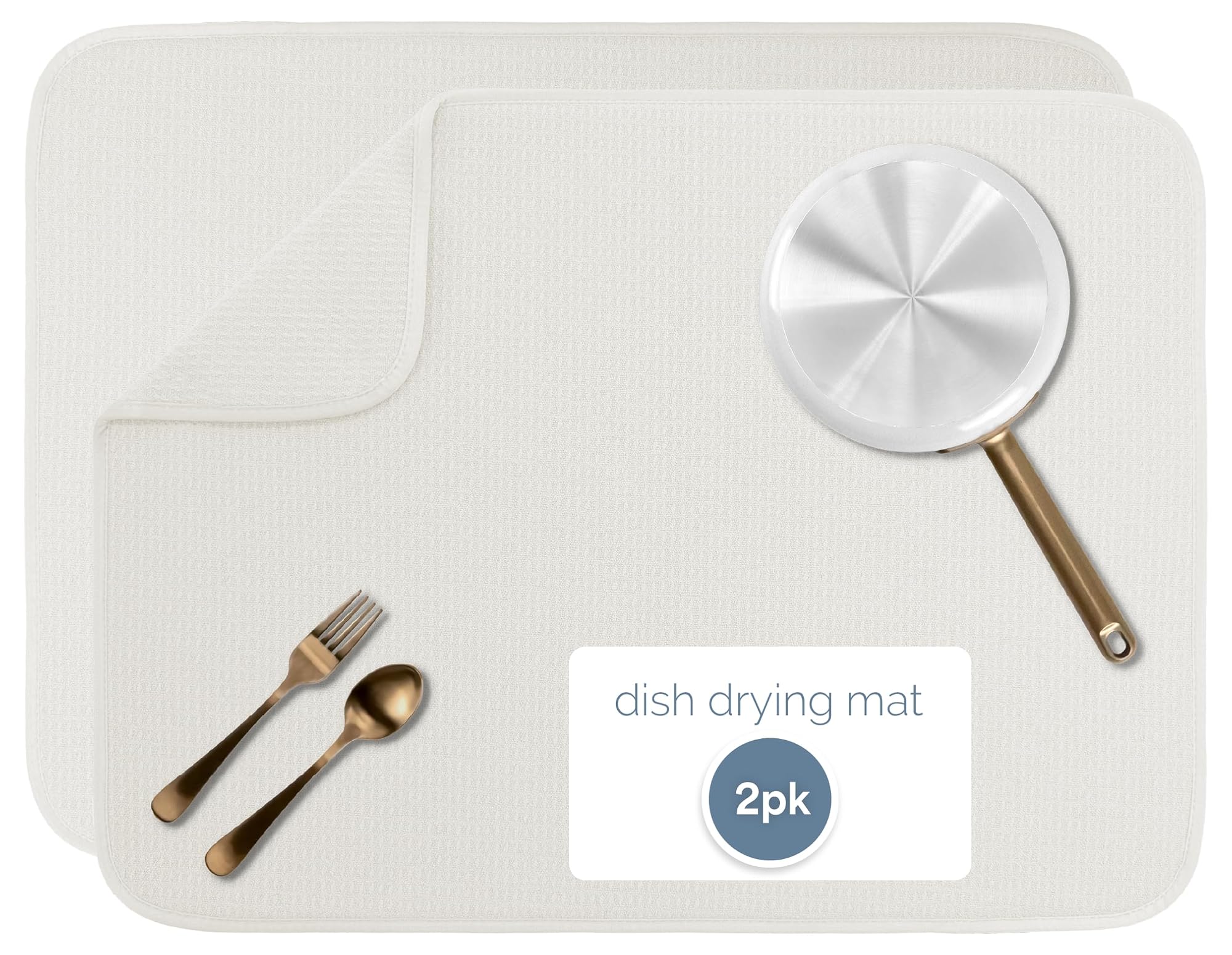 Highly Absorbent Microfiber Kitchen Counter Mat Value Pack