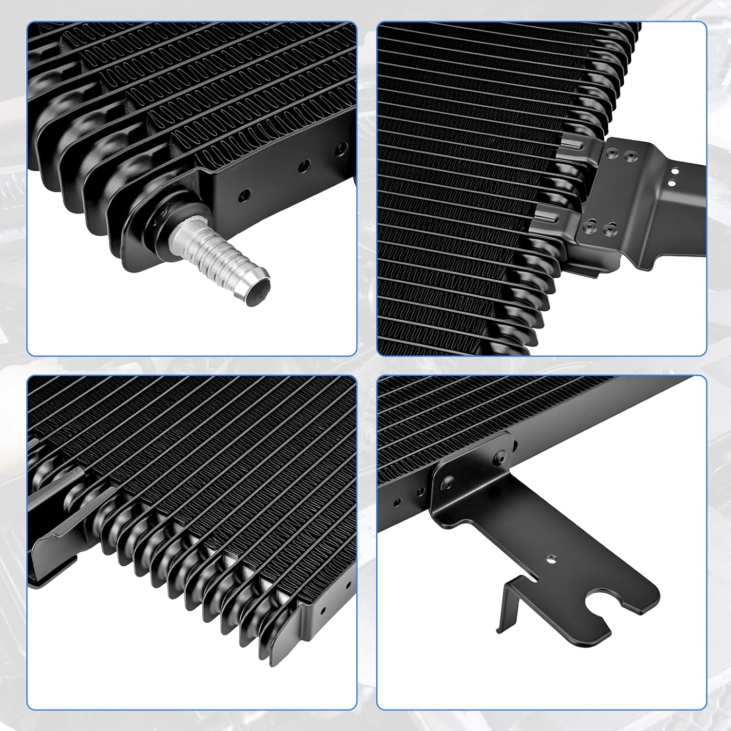 918-216 Transmission Oil Cooler Compatible with Ford F-250 F-250 F-350 F-450 F-550 Super Duty 2003-2007, 6.0L V8 6.8L V10, Replace # 3C3Z-7A095-CA 4C3Z-7A095-CA 5C3Z-7A095-CA 5C3Z7A095B, Black
