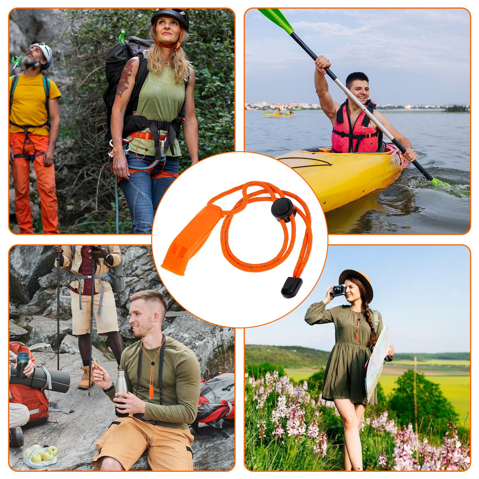 Molain 2 Stück Notfallpfeife, Notfallpfeife Sicherheitspfeifen mit Lanyard signalpfeife Extra Laute Sicherheitspfeife für Notlagen und Notsignale bei Outdoor-Aktivitäten, Überleben im Wasser